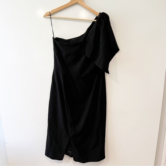 NWT Dress the Population Tiffany One-Shoulder Midi Dress - Picture 5 of 15